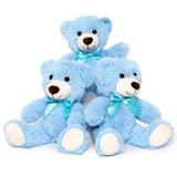 3er-Pack Teddybär-Plüschspielzeug-Set, blau, 13,8 Zoll