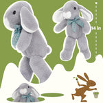 3 Pack Bunny Stuffed Animals Bulk - Easter Rabbit Plush Toys 14 Inches - Easter Gift for Kids - Cute Bunny Centerpiece Decorations - Christmas/Birthday/Thanksgiving/Baby Shower Gift Ideas