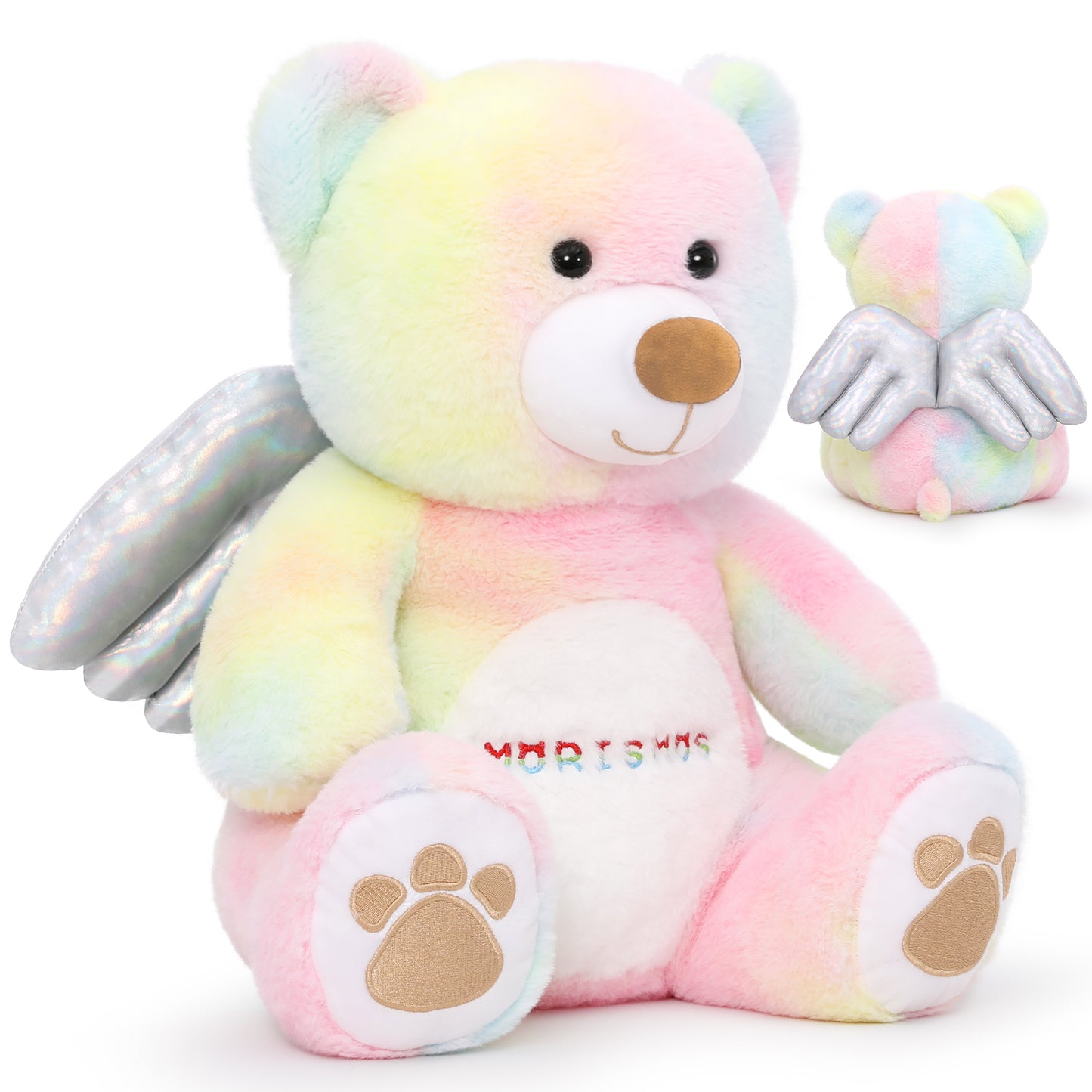Angel Teddy Bear Plush Toy with Wings, 15.4 Inches - MorisMos Stuffed Animals