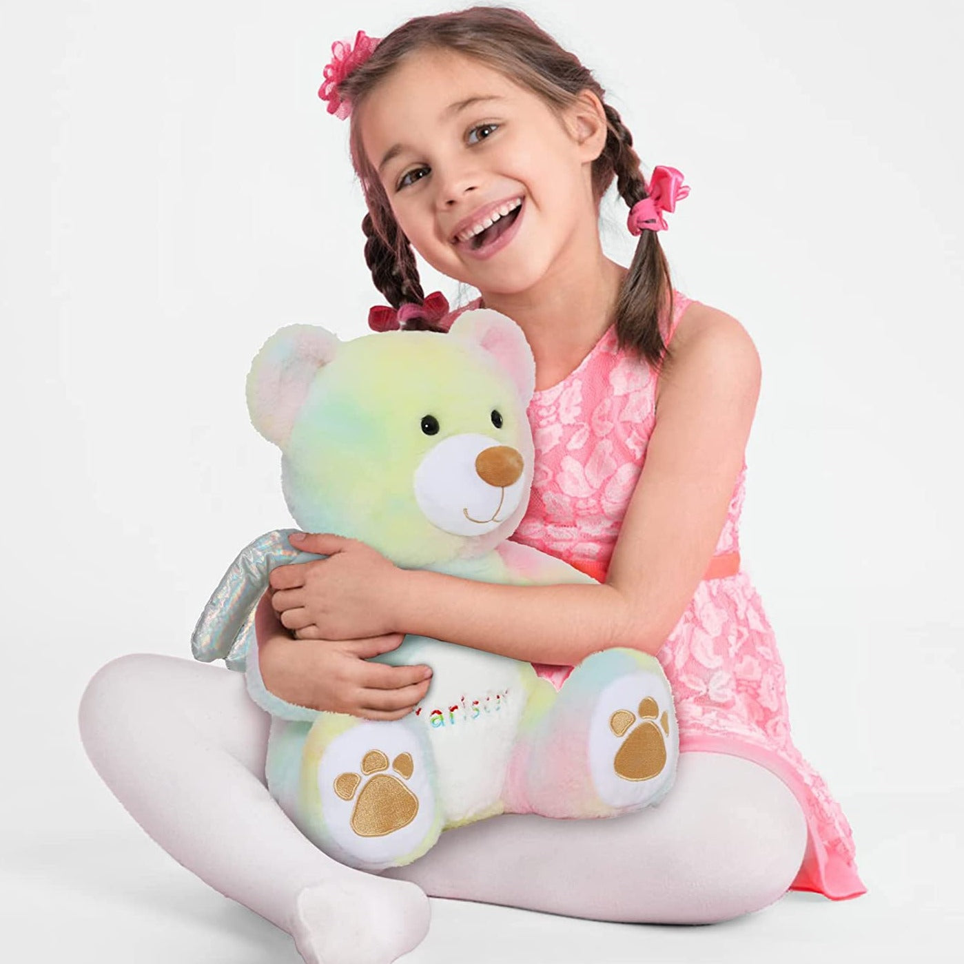 Angel Teddy Bear Plush Toy with Wings, 15.4 Inches - MorisMos Stuffed Animals