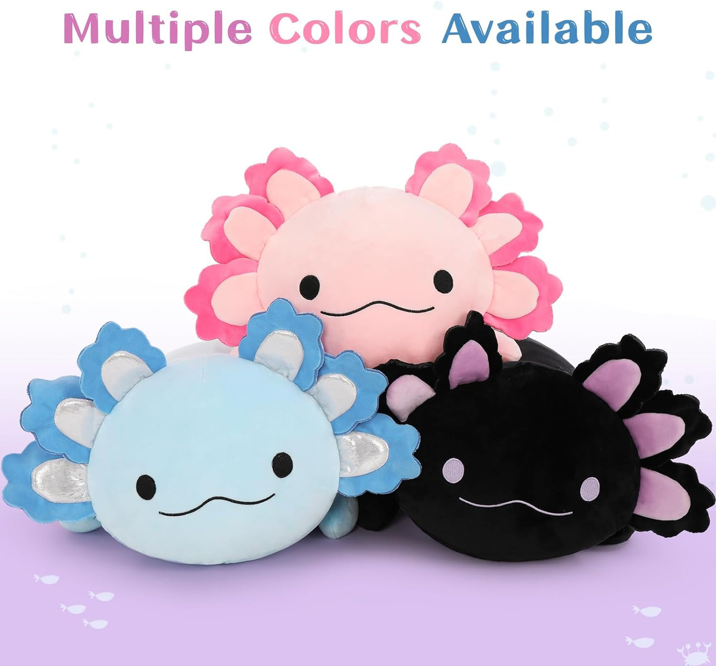 Axolotl Plush Toys - 4 Pcs Axolotl Stuffed Animals Bulk - Cute Salamander 24 Inches Plush Dolls - Stuffed Animal Salamander Babies with Their Mom - Axolotl Cushion Pillow Soft Toys - Gifts for Boys Girls