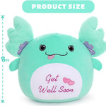 Big Ears Axolotl Plush Toy, Mint Green, 17.7 Inches