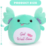 Big Ears Axolotl Plush Toy, Mint Green, 17.7 Inches
