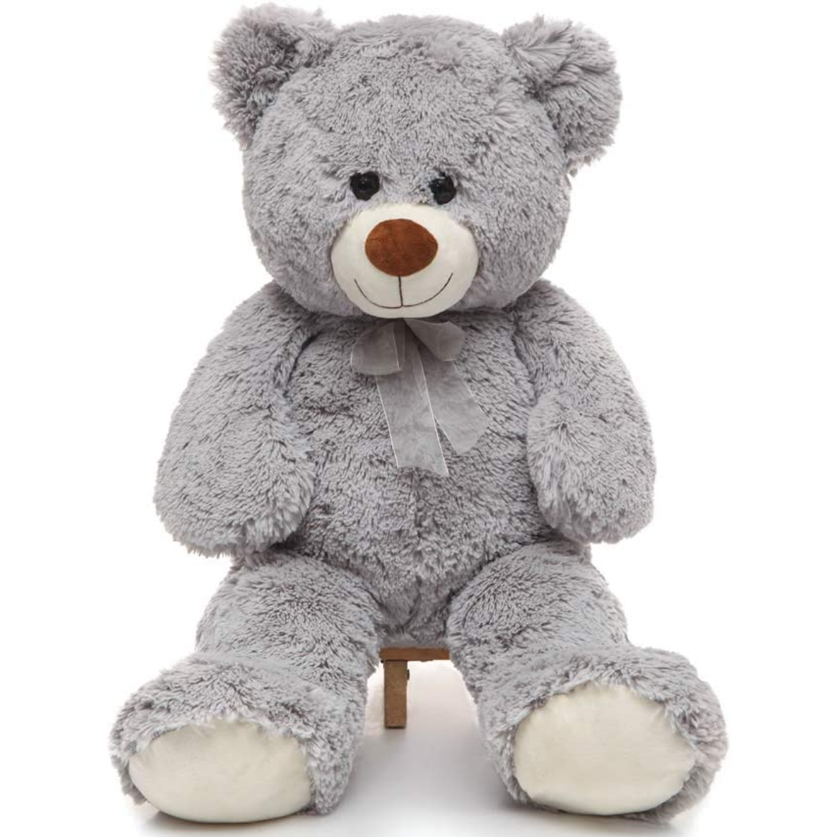 Giant Teddy Bear Plush Toy, Grey, 35.4/51 Inches - MorisMos Plush Toys