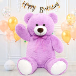 Giant Teddy Bear Plush Toy, purple, 35.4/51 Inches - MorisMos Plush Toys