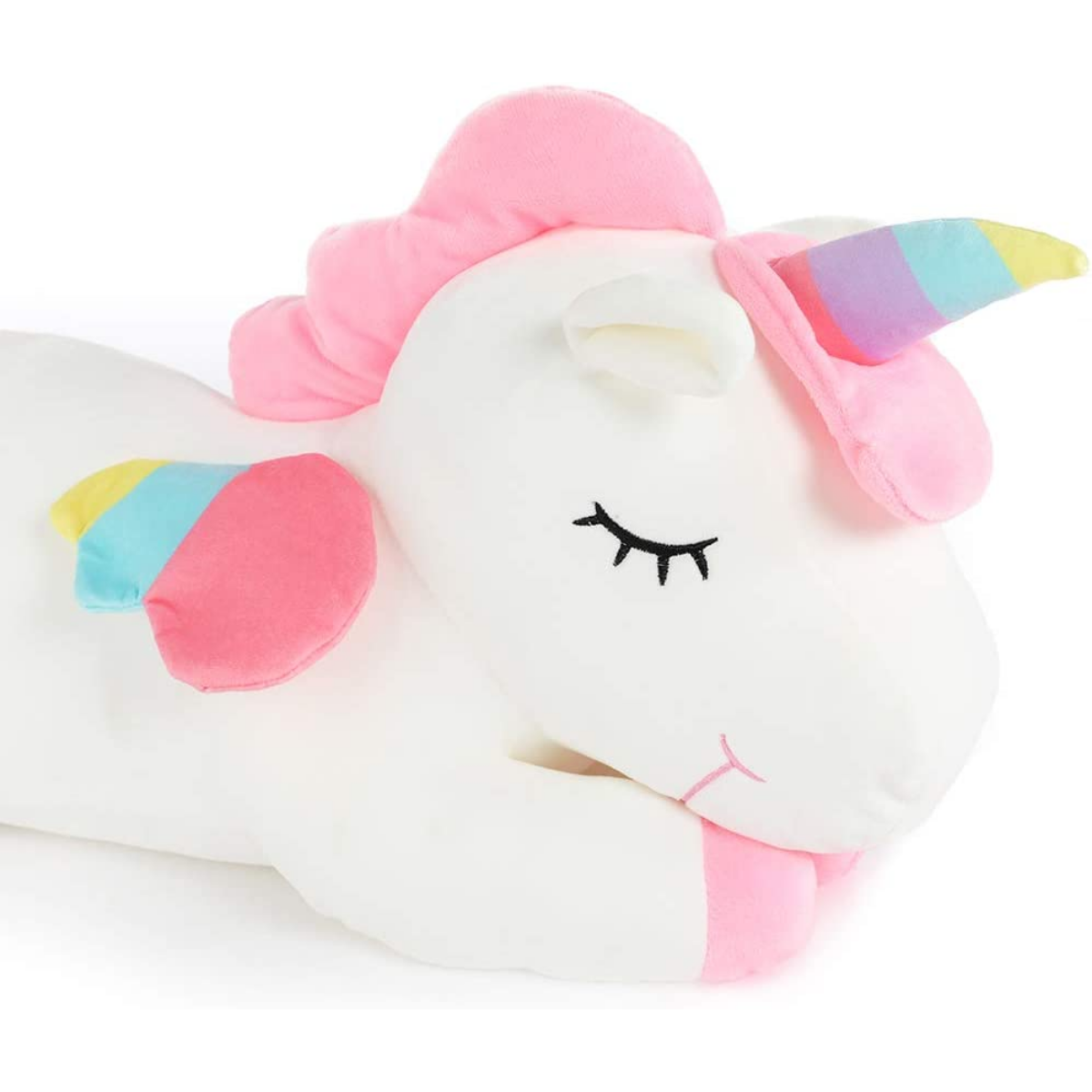 Unicorn Stuffed Toy, Pink/White, 19.6/31.5 Inches - MorisMos Plush Toys