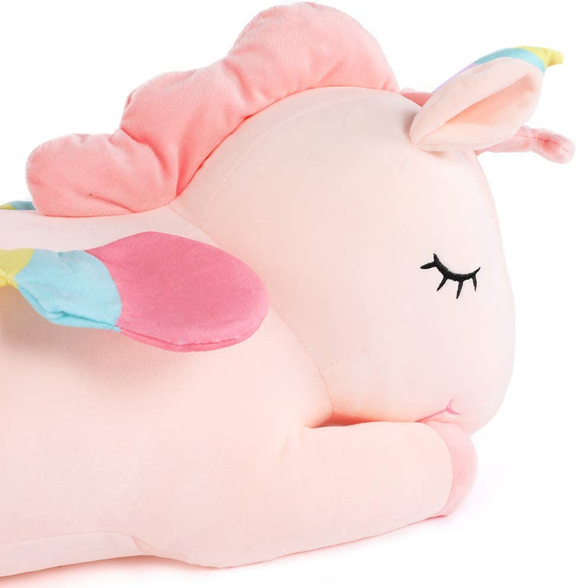 Unicorn Stuffed Toy, Pink/White, 19.6/31.5 Inches