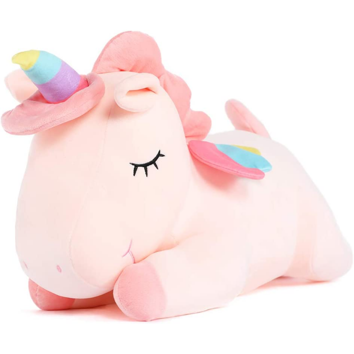 Unicorn Stuffed Toy, Pink/White, 19.6/31.5 Inches - MorisMos Plush Toys