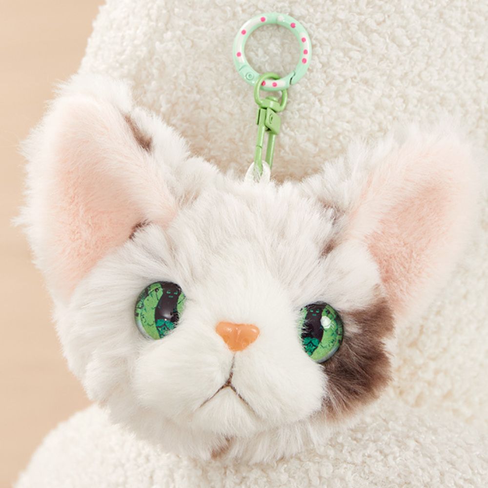 Kawaii Cat Plush Keychains - Student's Backpack Charms - Girls' Bag Furry Accessories - Party Favors for Children, Adults - Wedding Gift for Guests - Gift for Cat Lovers