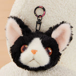 Kawaii Cat Plush Keychains - Student's Backpack Charms - Girls' Bag Furry Accessories - Party Favors for Children, Adults - Wedding Gift for Guests - Gift for Cat Lovers