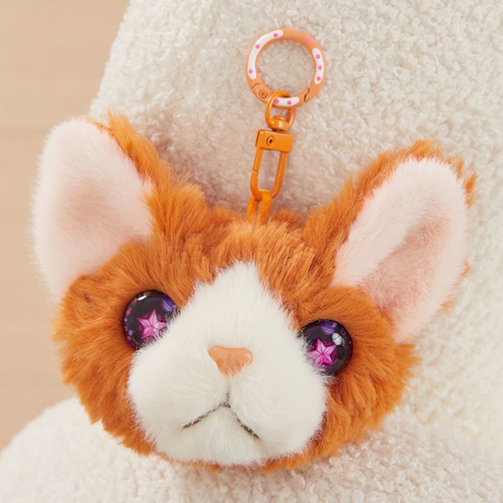 Kawaii Cat Plush Keychains Backpack Charms Bag Furry Accessories