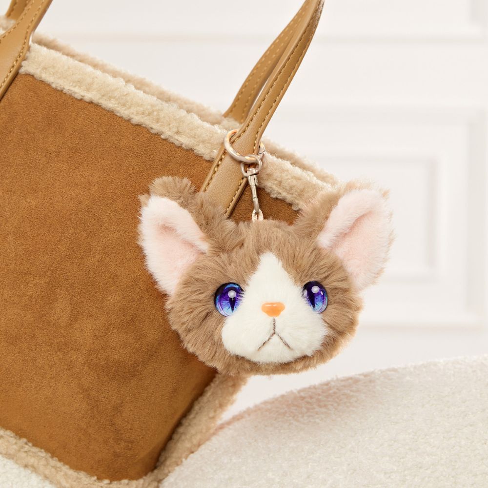 Kawaii Cat Plush Keychains - Student's Backpack Charms - Girls' Bag Furry Accessories - Party Favors for Children, Adults - Wedding Gift for Guests - Gift for Cat Lovers