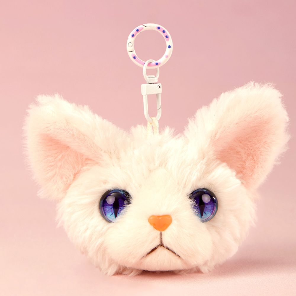 Kawaii Cat Plush Keychains - Student's Backpack Charms - Girls' Bag Furry Accessories - Party Favors for Children, Adults - Wedding Gift for Guests - Gift for Cat Lovers