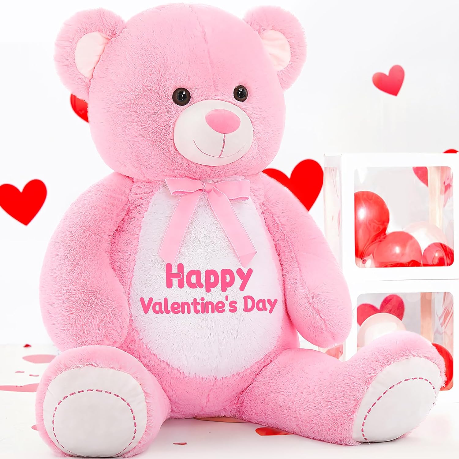 Custom Teddy Bear Stuffed Animals with Custom Text, 51 Inches