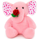 Realistic Elephant Stuffed Animals - 12 Inches Elephant Plush Toys - Valentine's Day Gift for Girlfriend/Boyfriend - Fluffly Cuddly Plushy Fluffy Toy - Cute Pink Elephant Cartoon Plush Pillows for Kids - Christmas/Birthday Gift for Children/Teens/Adults - Romantic Anniversary Gift for Wife/Husband - Free Shipping