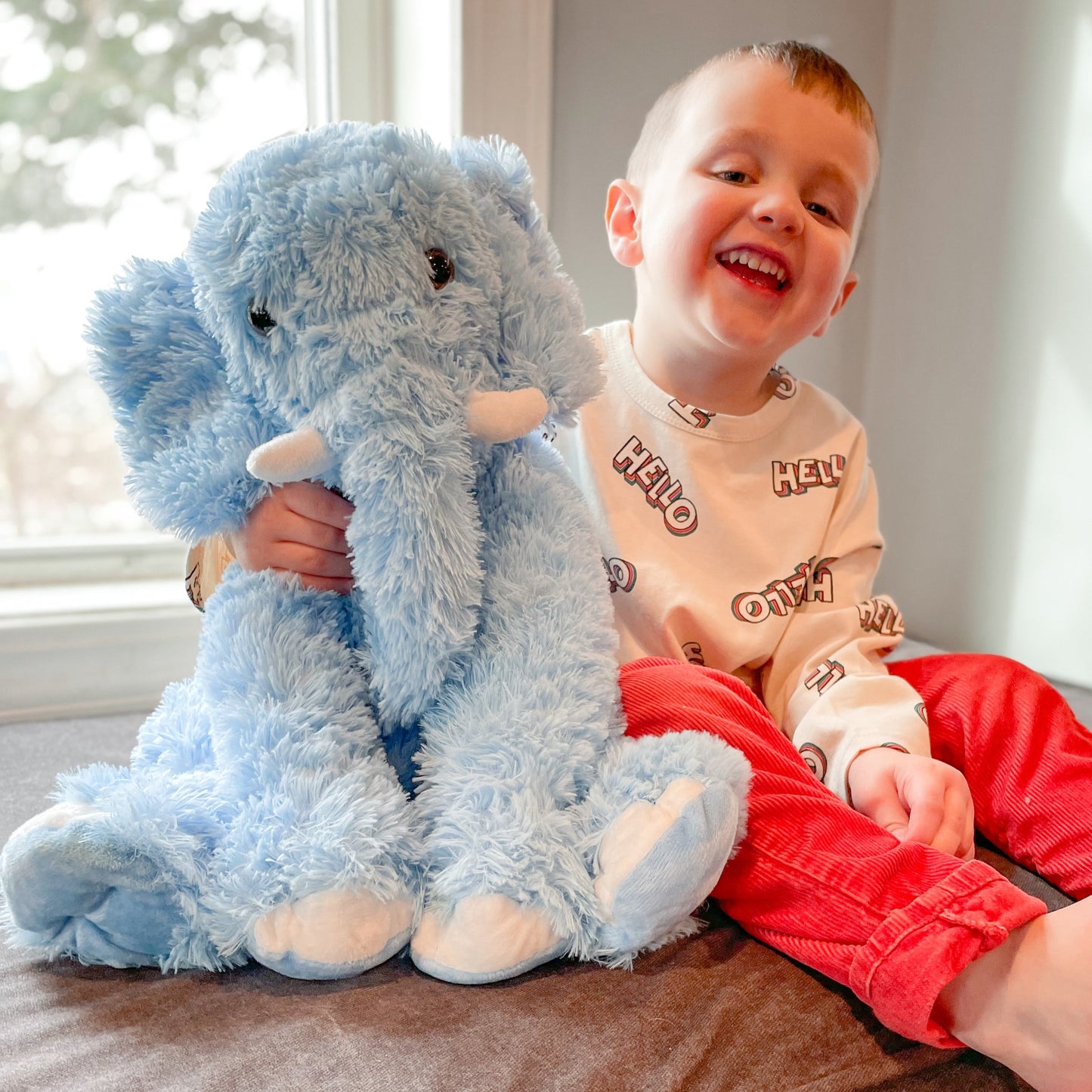 Elephant Stuffed Animal Toy, Multicolor, 19 Inches - MorisMos Plush Toys