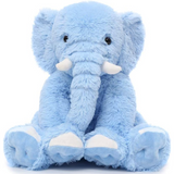 Elephant Stuffed Animal Toy, Multicolor, 19 Inches - MorisMos Plush Toys