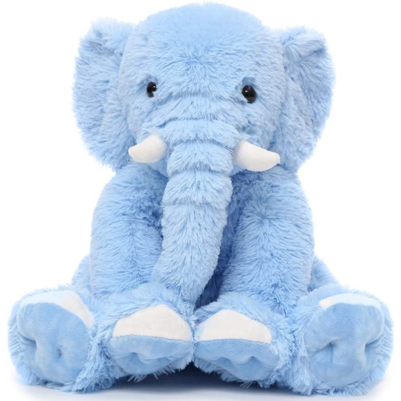 Elephant Stuffed Animal Toy, Multicolor, 19 Inches - MorisMos Plush Toys