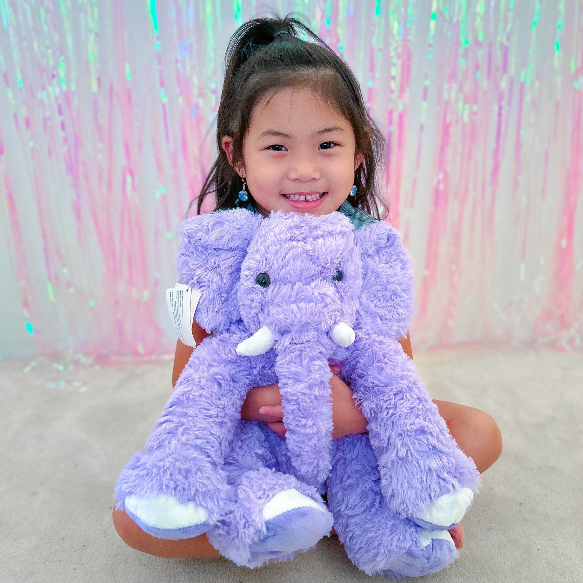 Elephant Stuffed Animal Toy, Multicolor, 19 Inches