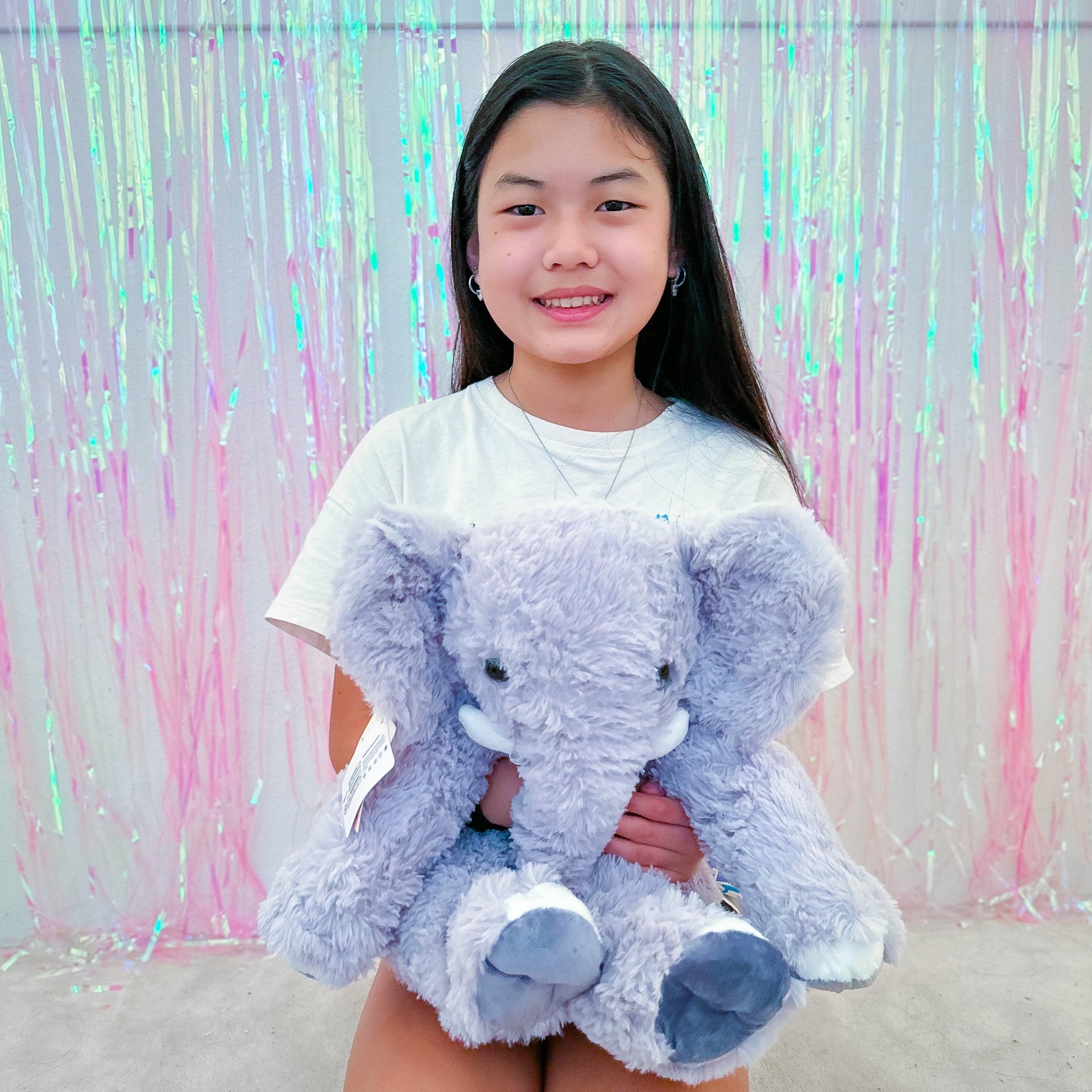 Elephant Stuffed Animal Toy, Multicolor, 19 Inches