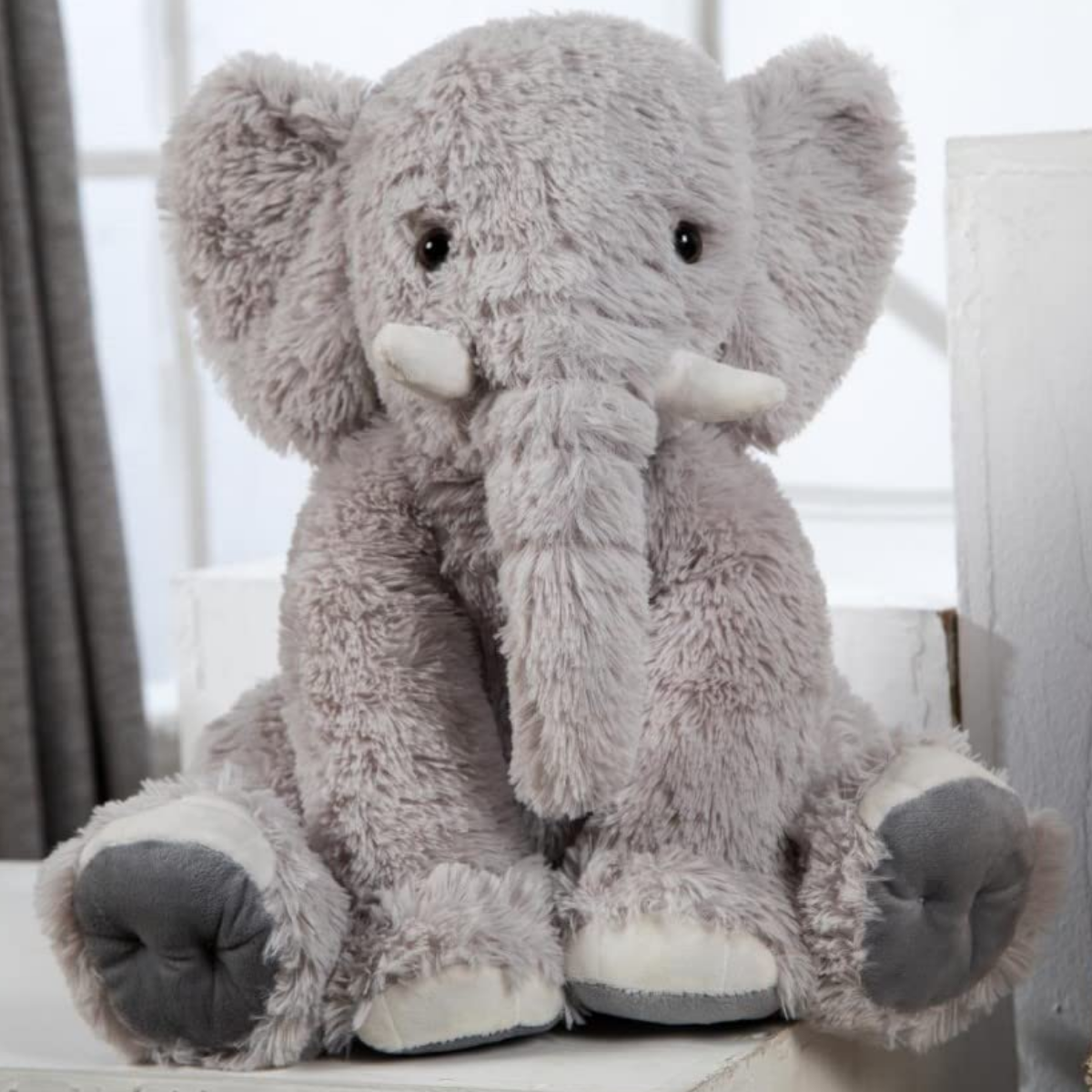 Elephant Stuffed Animal Toy, Multicolor, 19 Inches