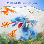 Double-headed Dragon Plush Toy, 23.6 Inches - MorisMos Stuffed Animals