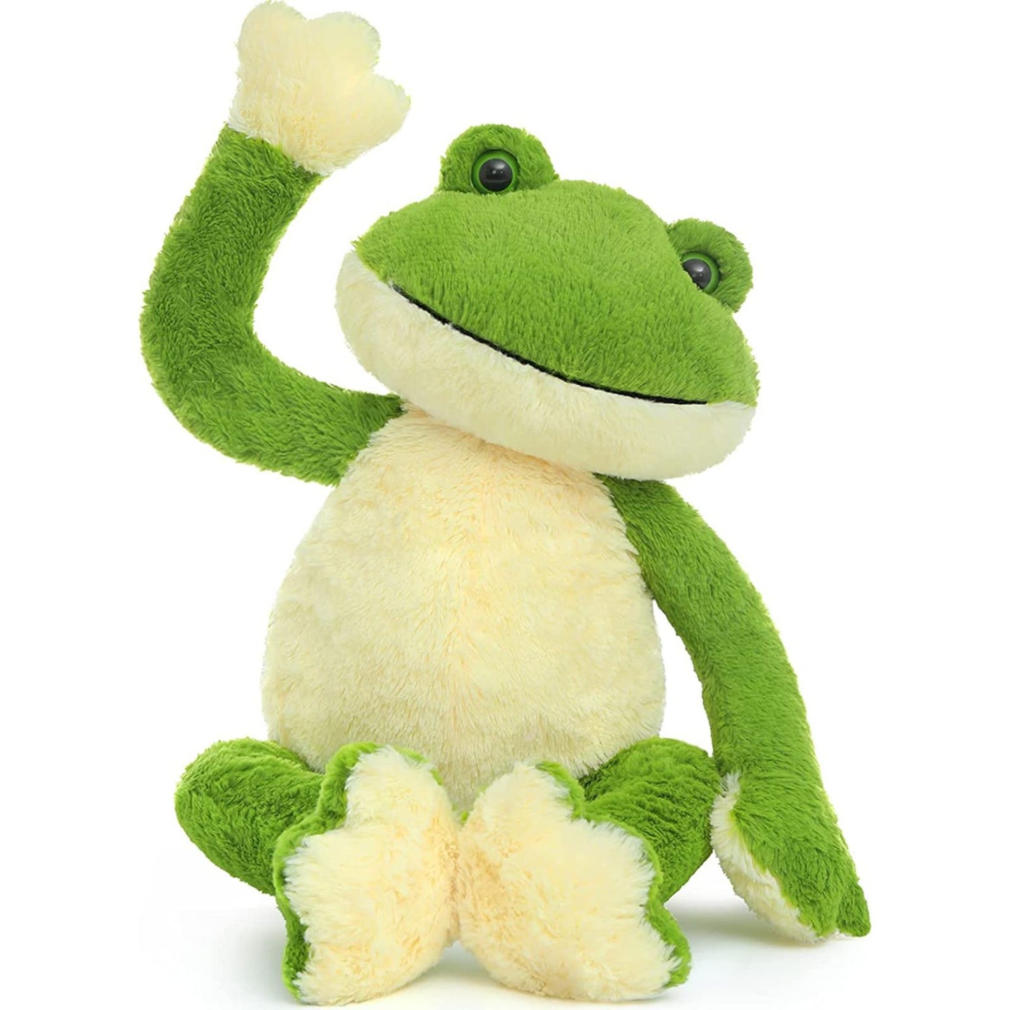 Realistic Frog Stuffed Animals - Big Green Frog Plush Toys 24 Inches - Cute Cartoon Frog Plush Pillows for Kids - MorisMos Stuffed Animals - Christmas/Birthday/Valentine's Day/Baby Shower Gift Choice