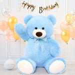 Giant Teddy Bear Plush Toy, Blue, 35.4/51 Inches - MorisMos Plush Toys