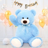 Giant Teddy Bear Plush Toy, Blue, 35.4/51 Inches - MorisMos Plush Toys