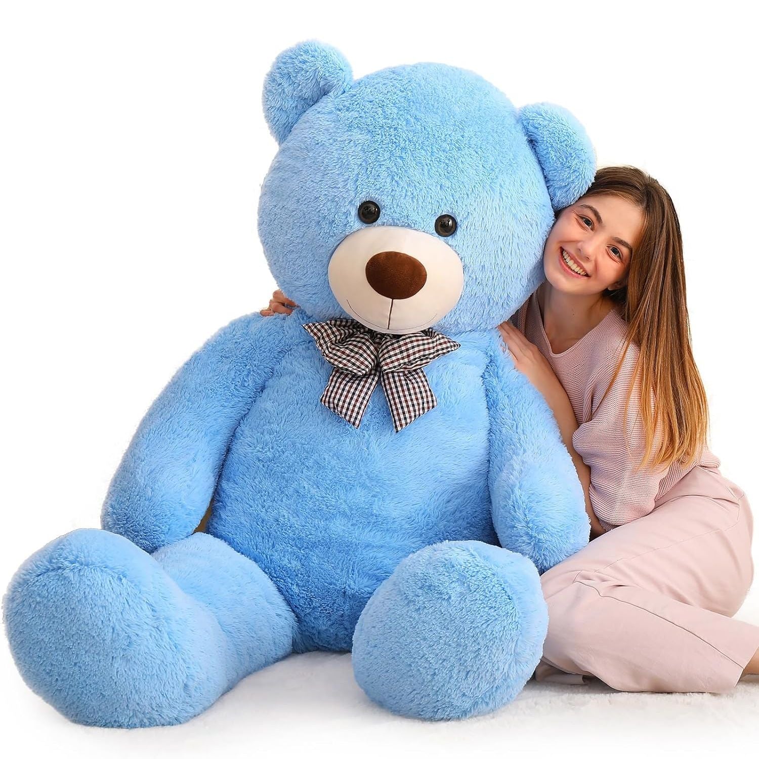 Giant Teddy Bear Stuffed Toy, Blue, 39/47/55/59 Inches