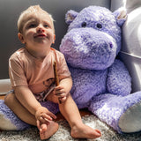 Giant Hippopotamus Stuffed Toy, Purple, 36 Inches - MorisMos Plush Toys Online