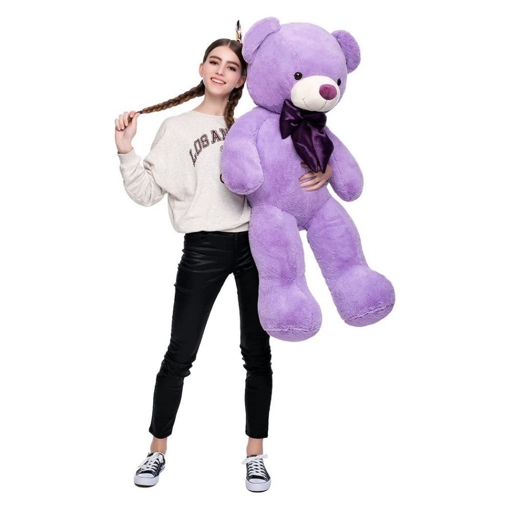 Giant Teddy Bear Stuffed Animal Toy, Purple, 47 Inches