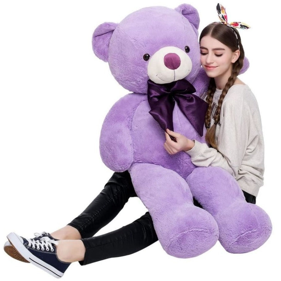 Giant Teddy Bear Stuffed Animal Toy, Purple, 47 Inches