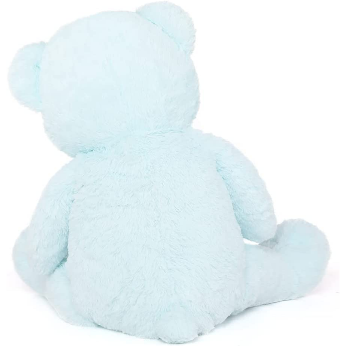 Giant Light Blue Teddy Bear Plush Toys - Light Blue Teddy Bear Plush Dolls - Smiling Teddy Bear Stuffed Animals - Valentine's Day Teddy Bear Plushies - Teddy Bear Theme Baby Shower - We Can Bearly Wait Baby Shower Decor - Romantic Valentine's Day Gift