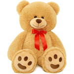 Giant Teddy Bear Plush Toy, Brown, 35.4 Inches - MorisMos Stuffed Animals