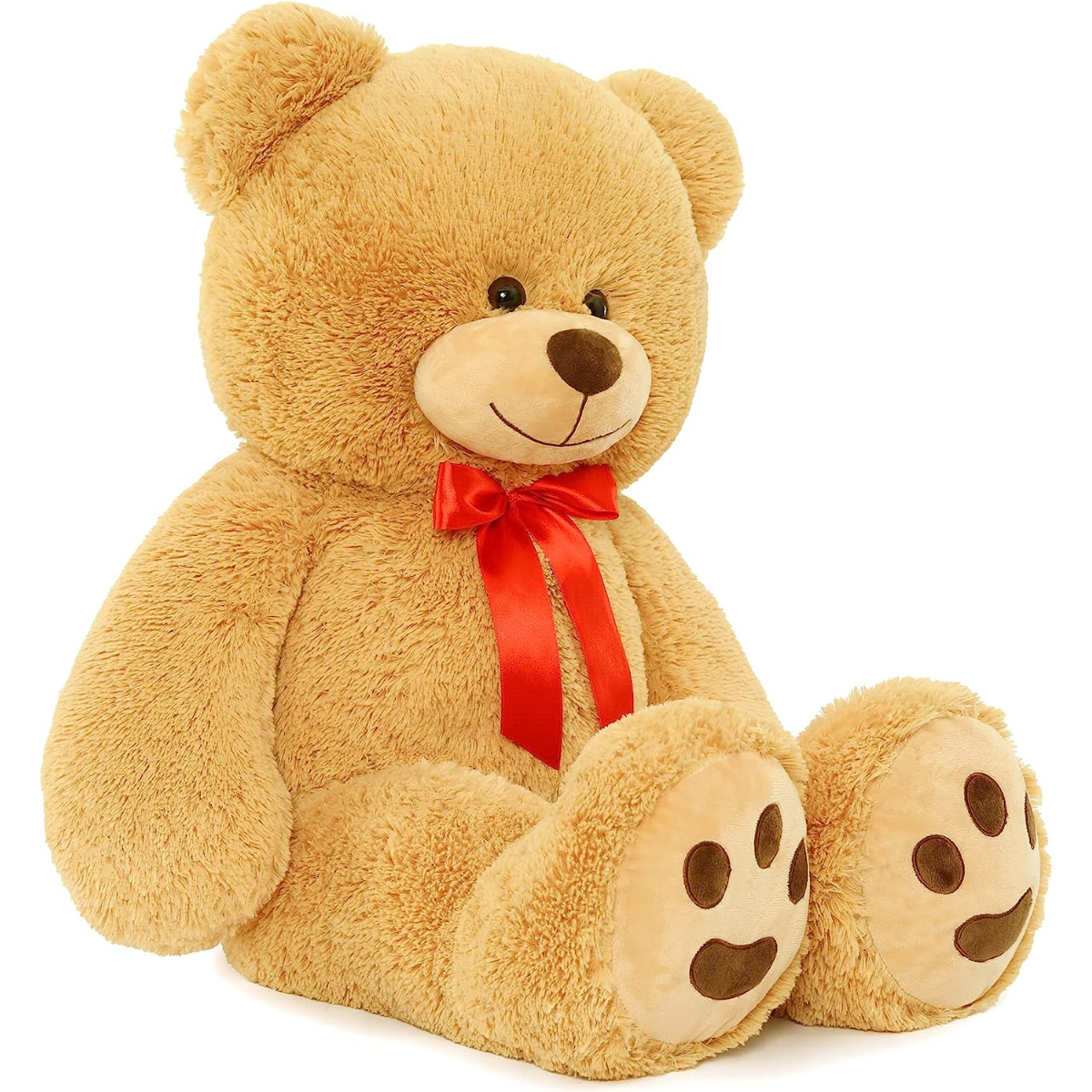 Giant Teddy Bear Plush Toy, Brown, 35.4 Inches - MorisMos Stuffed Animals