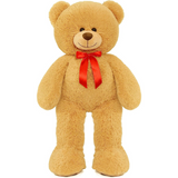 Giant Teddy Bear Plush Toy, Brown, 35.4 Inches - MorisMos Stuffed Animals