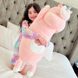 Giant Unicorn Body Pillow, Pink, 23.6/36.2 Inches - MorisMos Stuffed Animals