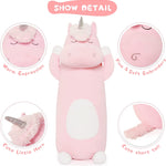 Giant Unicorn Body Pillow, Pink, 23.6/36.2 Inches - MorisMos Stuffed Animals