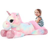 Riesiges Einhorn-Stofftier, Rosa, 43''