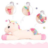 Giant Unicorn Stuffed Animal Toy, 23.6/32/43 Inches - MorisMos Plush Toys