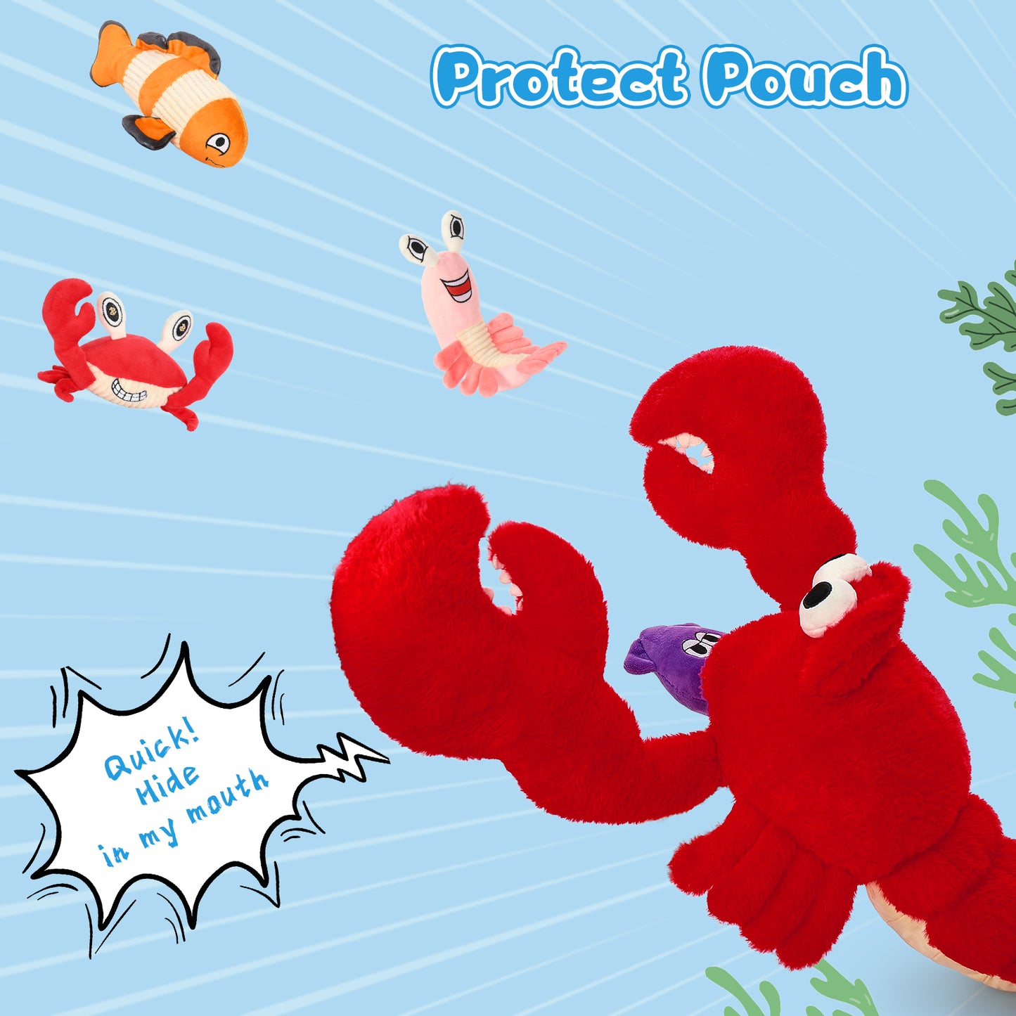 Lobster Weighted Plush Toy Ocean Stuffed Animals