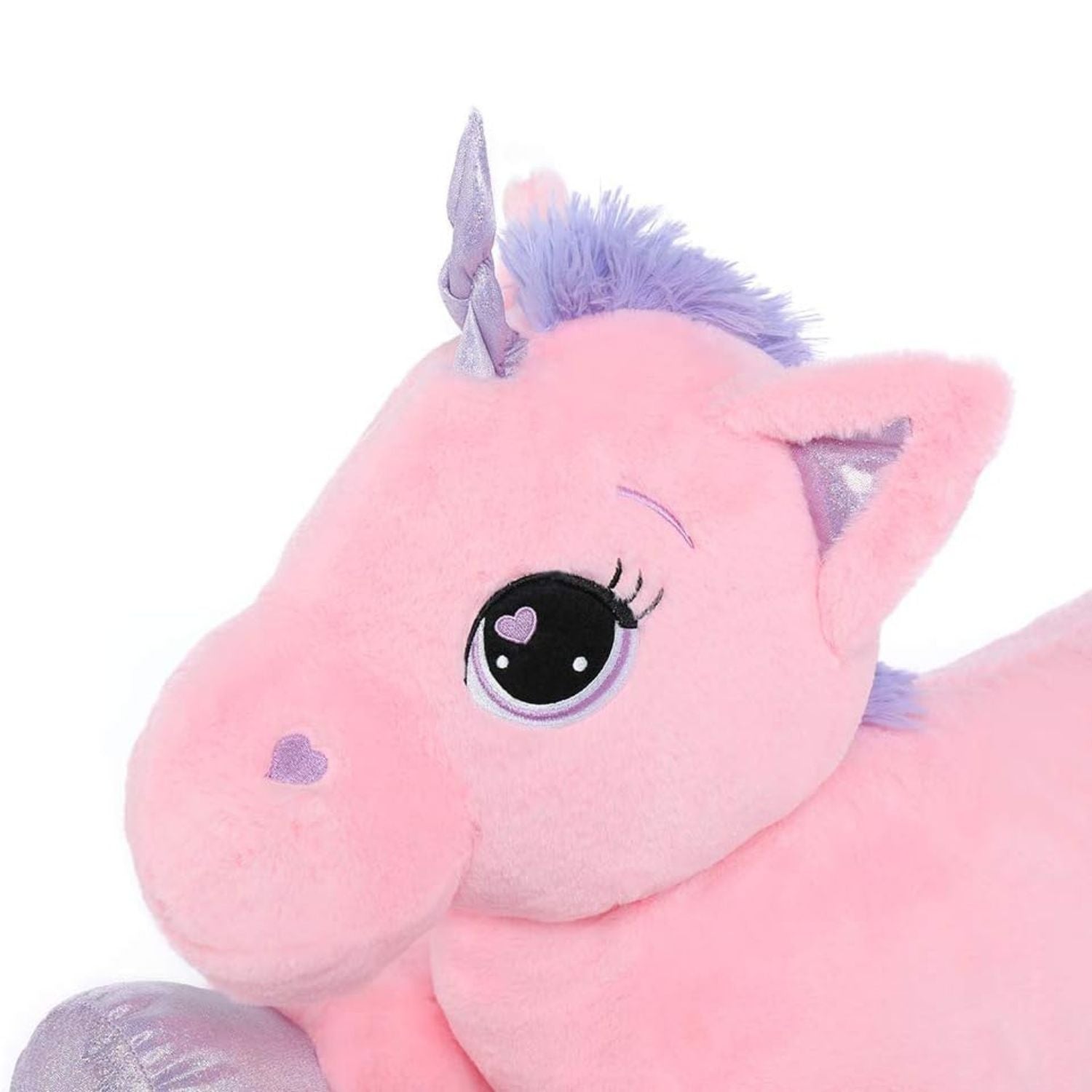 Unicorn Plush Toy, Pink/White, 24/32 Inches