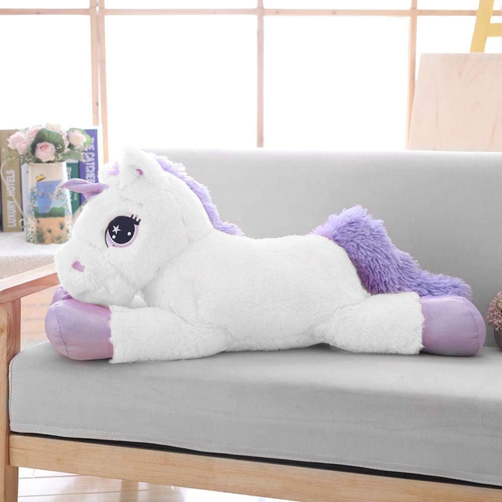 Unicorn Plush Toy, Pink/White, 24/32 Inches