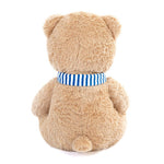 Teddy Bear Stuffed Animal - Plush Big Teddy Bears with Scarfs - Big 24 Inches Light Brown Bear - Cartoon Teddy Bear Plush Dolls with Footprints - We Can Bearly Wait - Teddy Bear Themed Baby Shower - Gender Reveal Party Decorations - Valentine's Day Teddy Bear & Gift for Girlfriend/Boyfriend - MorisMos Stuffed Animals