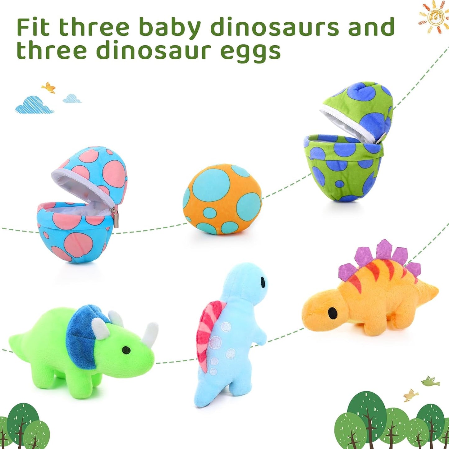 Tyrannosaurus Rex Plush Toy Set, 19.6 Inches - MorisMos Stuffed Animals