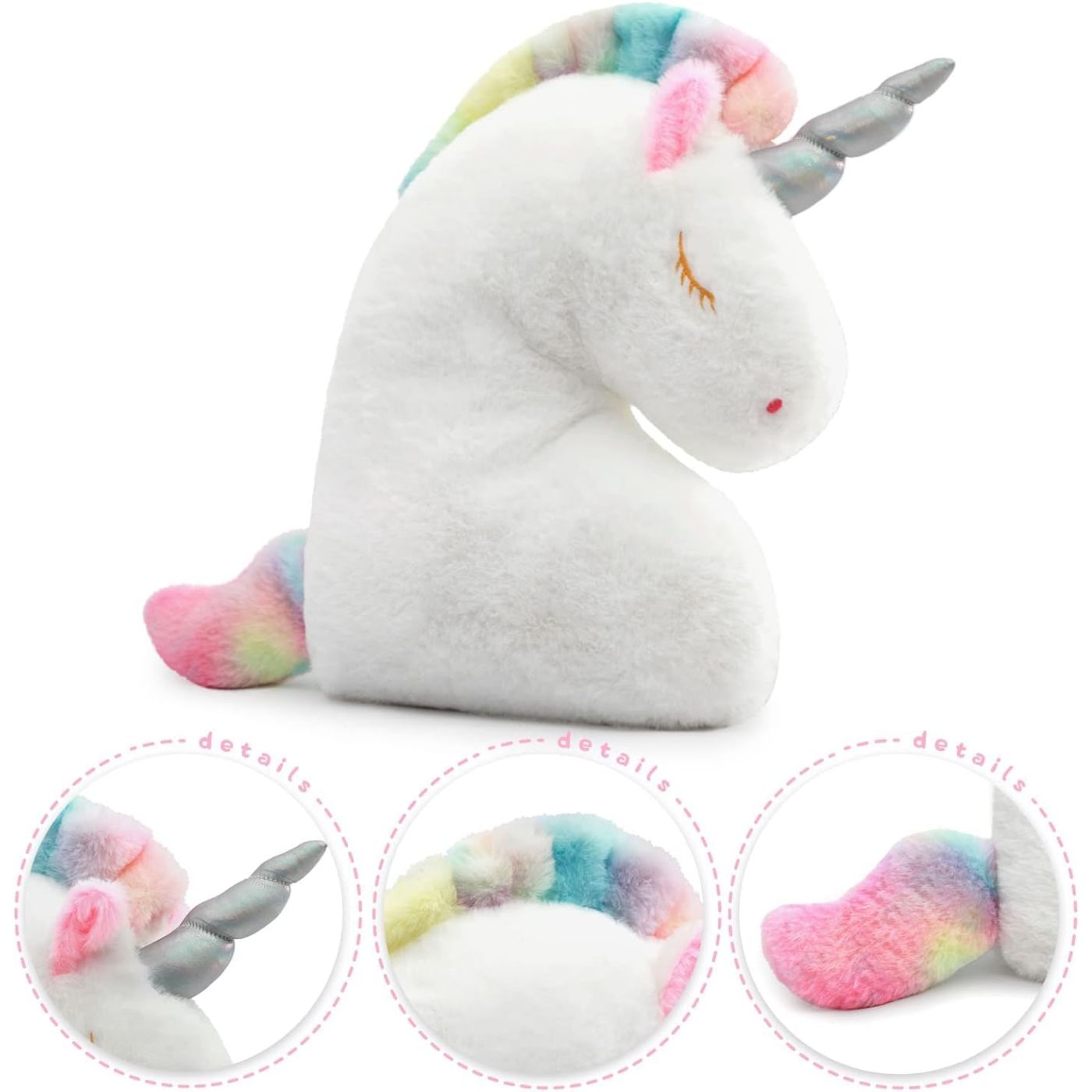 Unicorn Plush Toy, Pink/White, 14 Inches