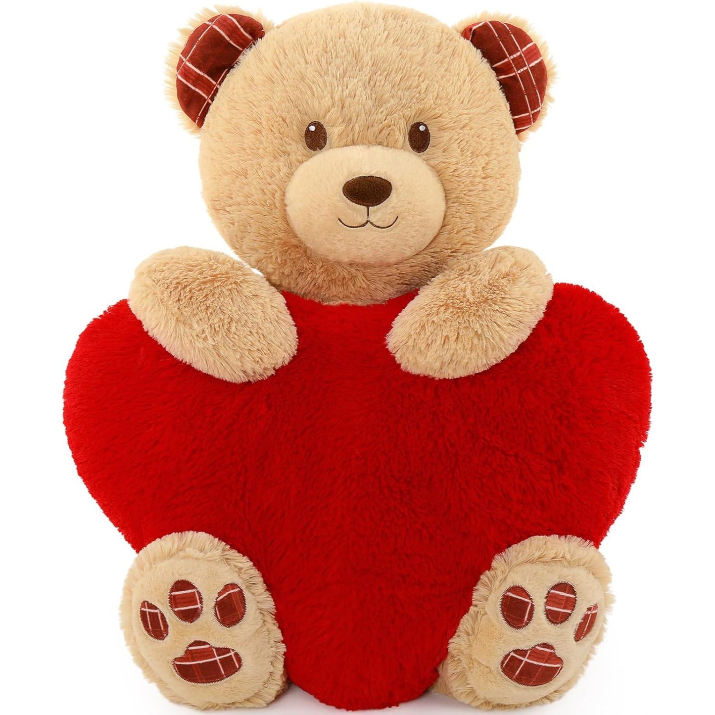 Valentine's Day Teddy Bear Stuffed Animals - 28 Inches Teddy Bear Plush Toys with Heart - Valentine's Day Gift for Girlfriend/Boyfriend - Fluffly Cuddly Plushy Fluffy Toy - Cute Teddy Bear Plush Pillows for Kids - Christmas/Birthday Gift for Children/Teens/Adults - Romantic Anniversary Gift for Wife/Husband - Free Shipping