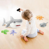 Ever dreamed of owning a cool White Shark toy? Well, here's our plushy version. This toy's super soft fabric and cushy PP cotton filling make it perfect for snuggling. You'll find it incredibly cozy to cuddle - it's so soft like hugging a marshmallow! Trust me, you'll absolutely adore its touch.