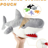 White Shark with 5 Little Sea Creatures, 23 Inches
